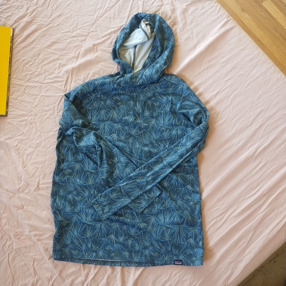 Patagonia Women's Capilene Cool Hoodie Sun Shirt Hoodie Small Printed